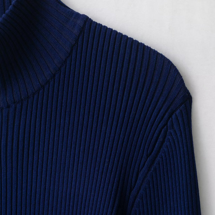Damen Rippstrick-Cardigan mit Stehkragen und durchgehendem Reißverschluss Drune