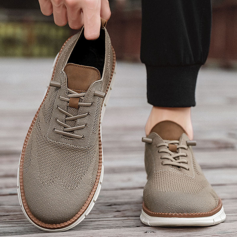 Herren gestrickter Komfort-Sneaker mit atmungsaktivem Strickoberteil und flexibler EVA-Laufsohle Drune
