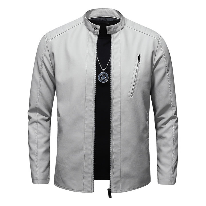 Herren Elegante und komfortable Lederjacke Drune