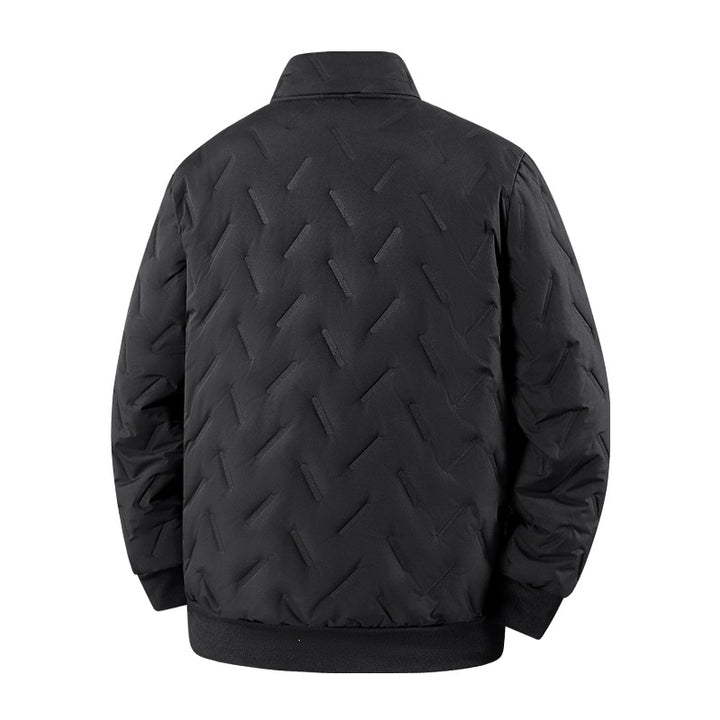 Herren Wattierte Jacke mit Teddyfutter, Stehkragen & Reißverschluss Drune