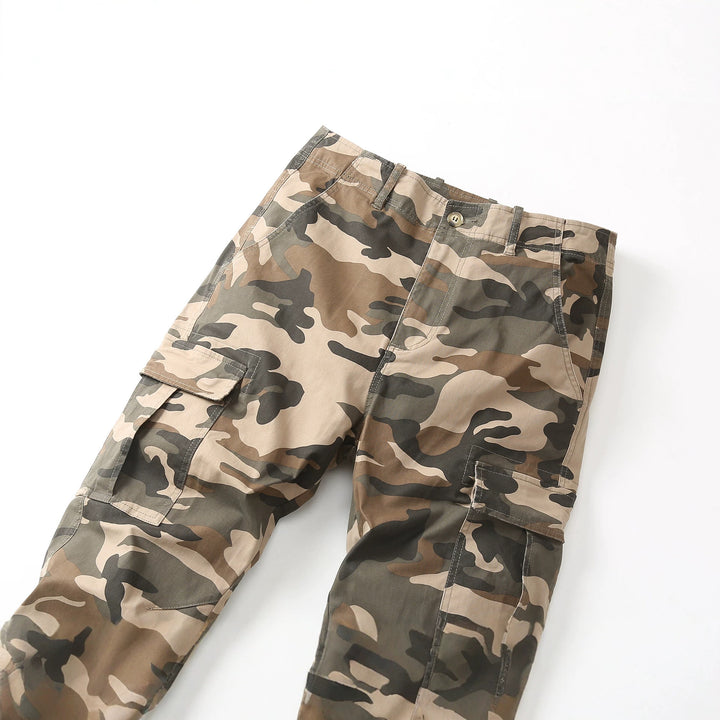 Herren Cargohose mit Tarnmuster und mehreren Utility-Taschen Drune