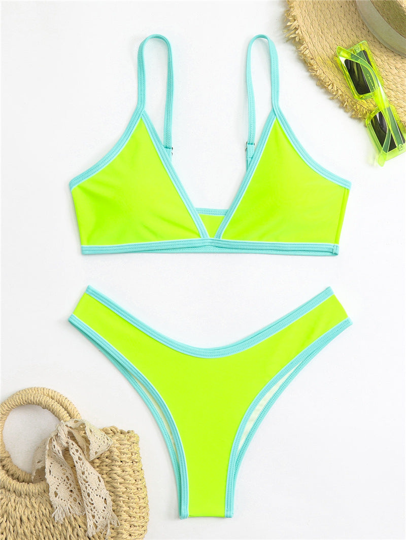 Damen Triangel-Bikini mit eleganter Naht und sportlichem Schnitt Drune