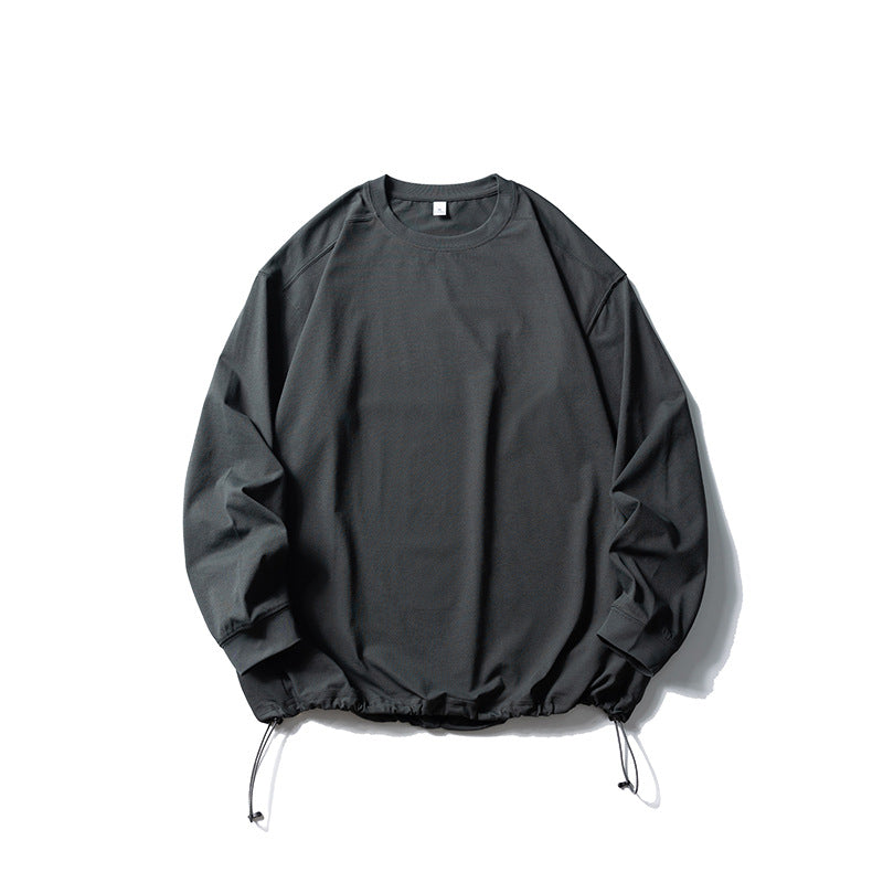 Unisex Oversize-Sweatshirt mit verstellbarem Kordelzugsaum, Raglanärmeln und Rippbündchen Drune