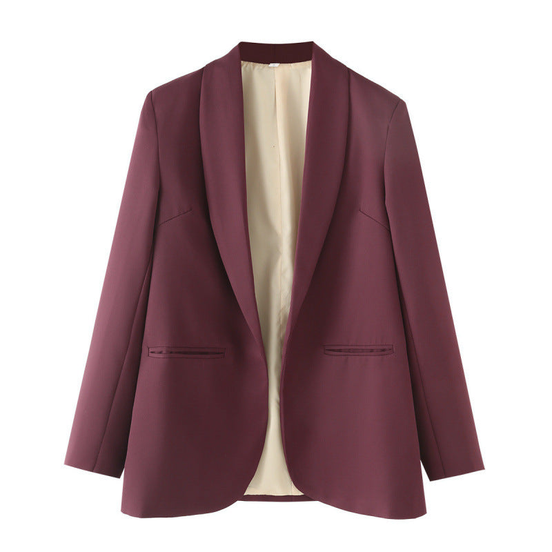 Damen eleganter Blazer mit einzigartigem Schnitt und Taschen Drune