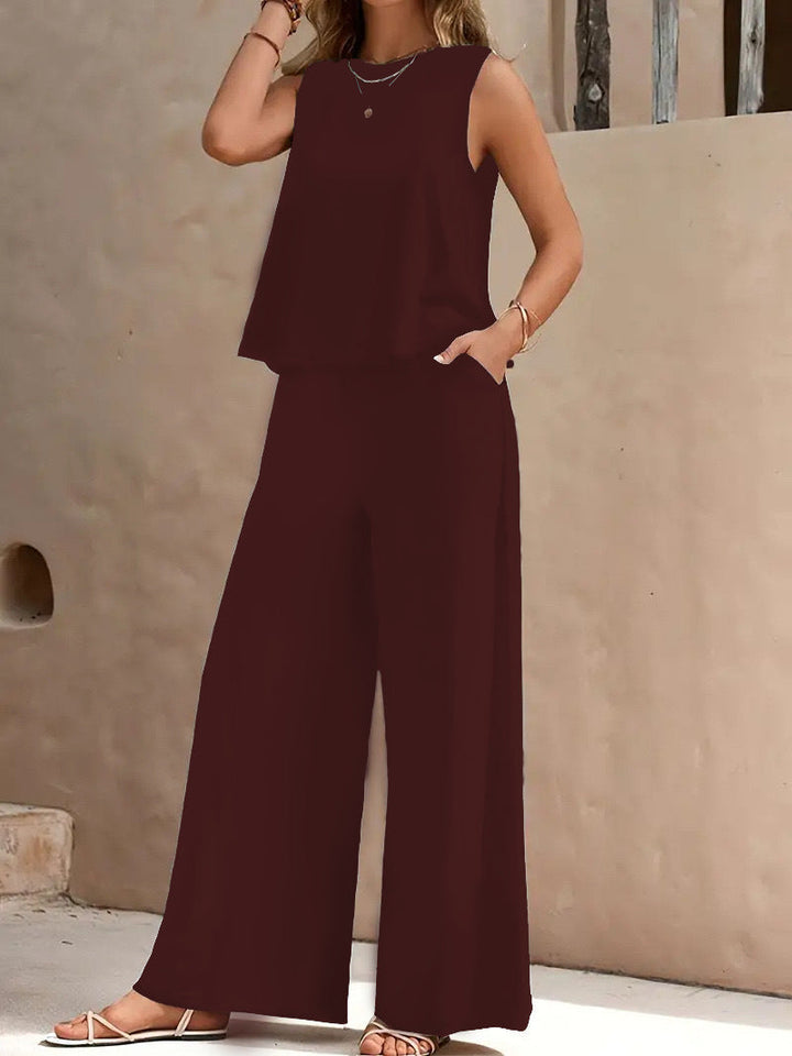 Damen Komfortables und elegantes Loungeset mit weitem Schnitt Drune