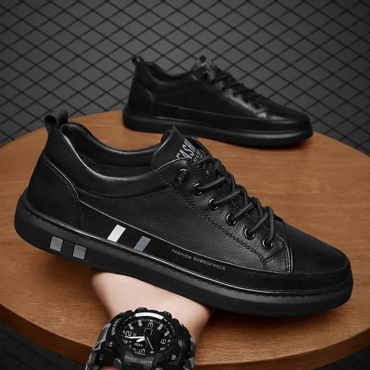 Damen Sportliche Sneaker aus hochwertigem Leder mit ergonomischer Dämpfung Drune