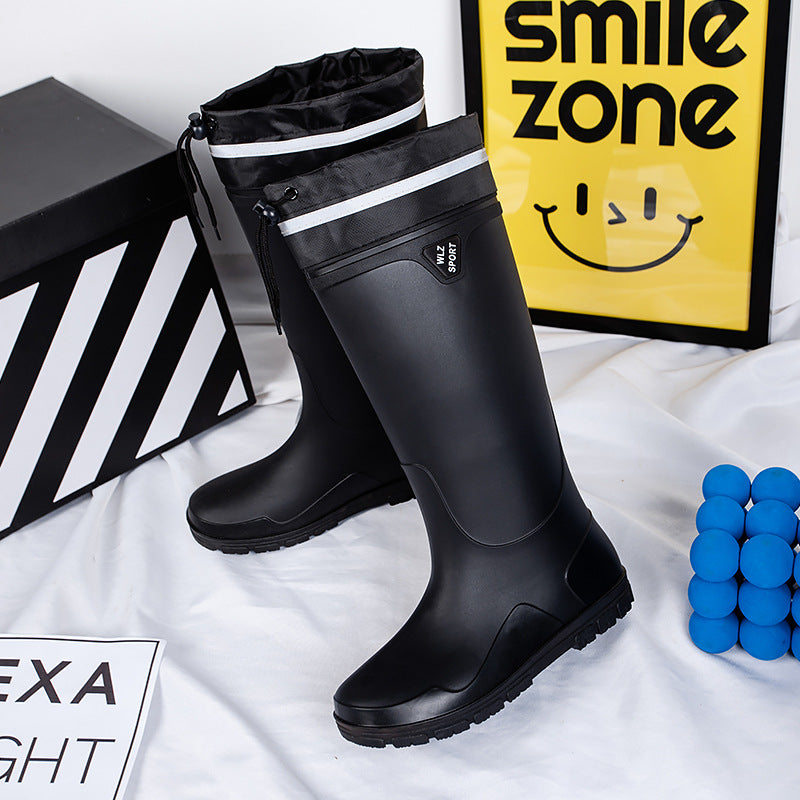 Herren Mittelhohe Wasserdichte Gummistiefel mit kontrastierender Profilsohle Drune