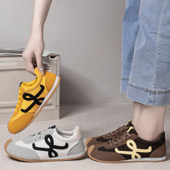 Damen Sportliche Sneakers mit weichem Obermaterial und bequemer Sohle Drune