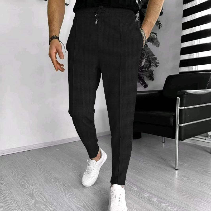 Drune | Slim Fit Elastischer Bund mit Kordelzug Atmungsaktives Stretchmaterial mit Taschen