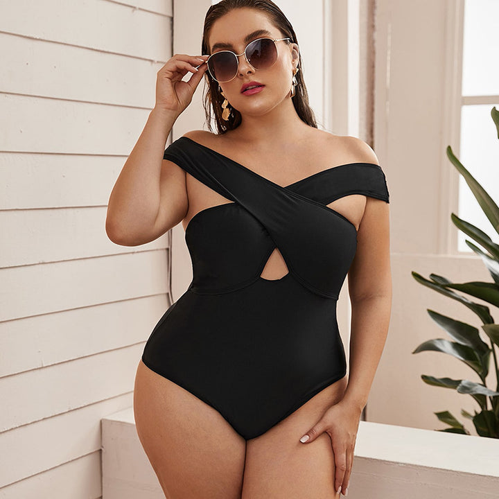 Damen Stilvoller Einteiler mit asymmetrischem Cut-Out Drune