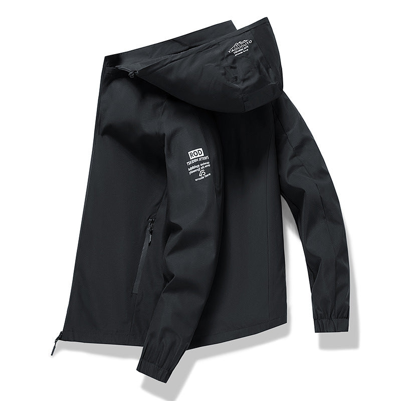 Herren Technische Outdoorjacke mit hohem Kragen Drune