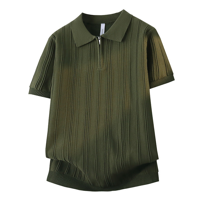 Damen Modisches Poloshirt mit Reißverschluss Drune