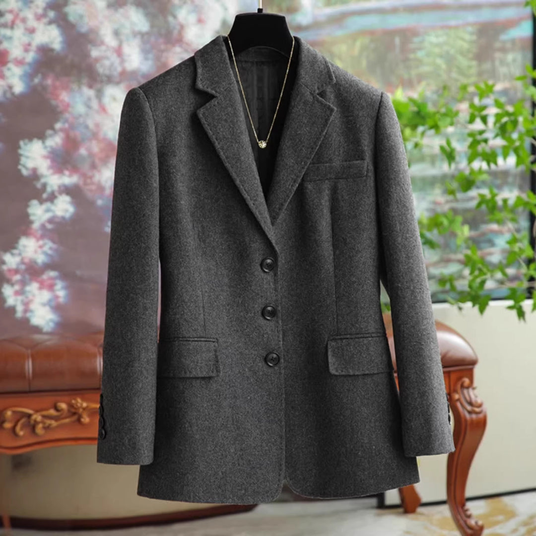 Damen Eleganter und stilvoller Wollblazer Drune