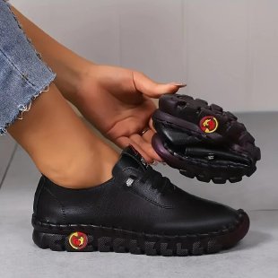 Damen  leichte Alltags-Slipper-Sneaker mit verdeckter Schnürung, elastischem Einstieg und griffiger Trailsohle Drune