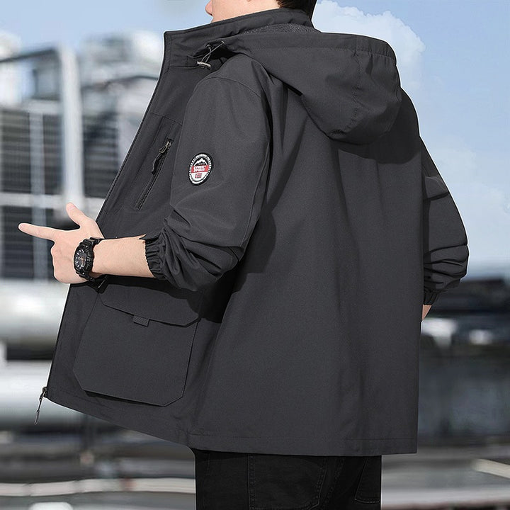 Herren multifunktionale Jacke mit Kapuze Drune