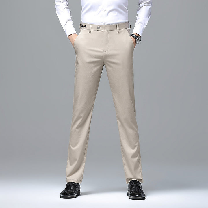 Herren Elegante Business-Chino mit Stretchkomfort und schlankem Bügelsaum Drune