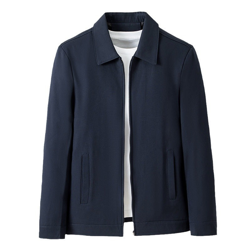 Herren modische Übergangsjacke mit praktischen Taschen und elegantem Stehkragen Drune