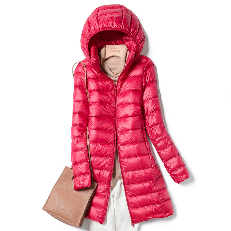 Damen Ultraleichte Daunenjacke mit Kapuze | Drune