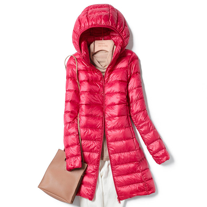 Damen Ultraleichte Daunenjacke mit Kapuze | Drune