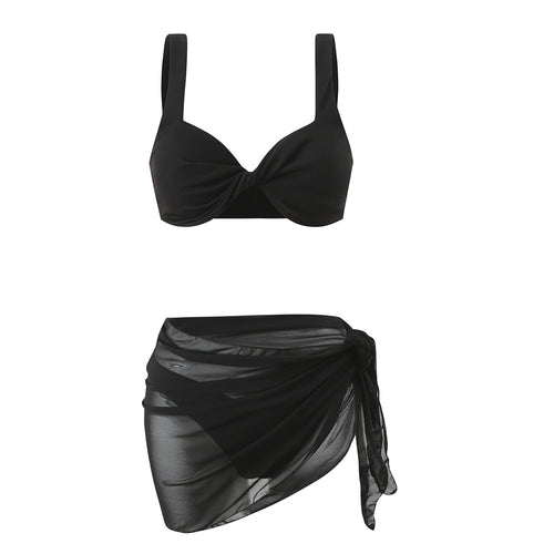 Damen Bikini-Set mit elegantem Wickelrock Drune