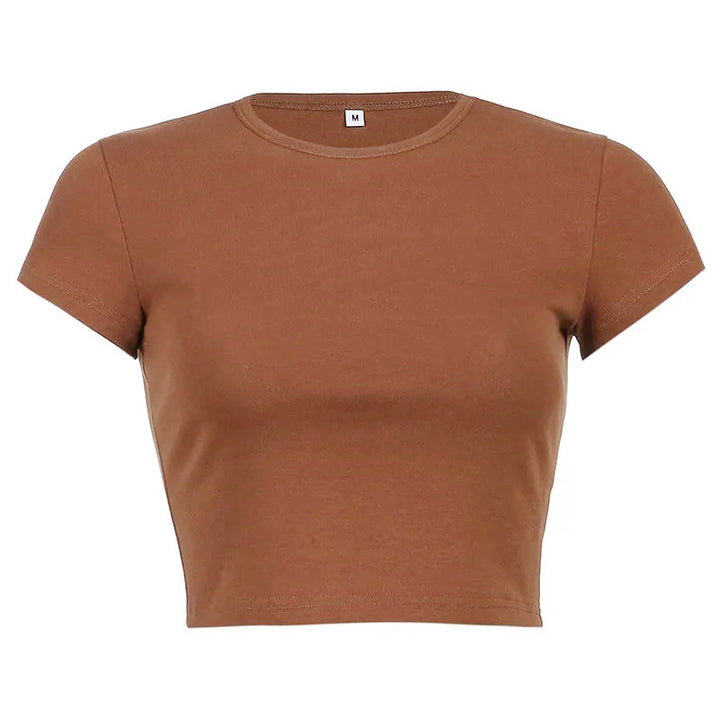 Damen Figurbetontes Crop-Top Drune