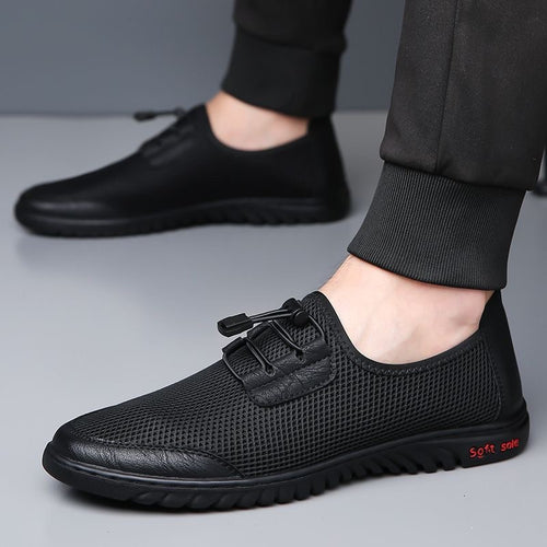 Herren Leichte Atmungsaktive Mesh Slip-On Sneaker mit Ergonomischer Passform Drune