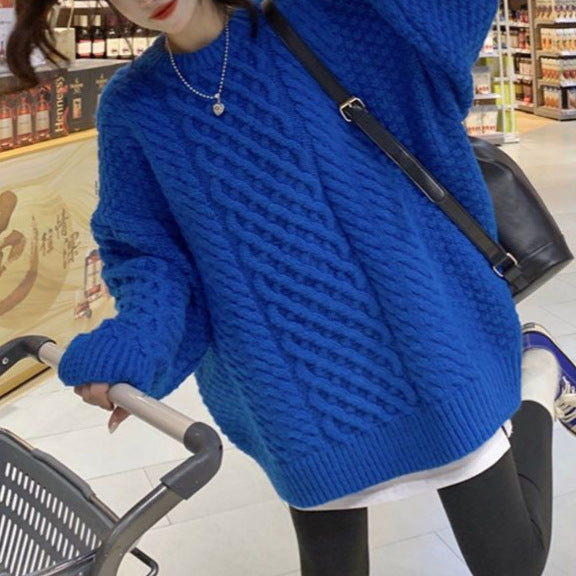 Damen Grobstrickpullover mit einzigartiger Struktur Drune