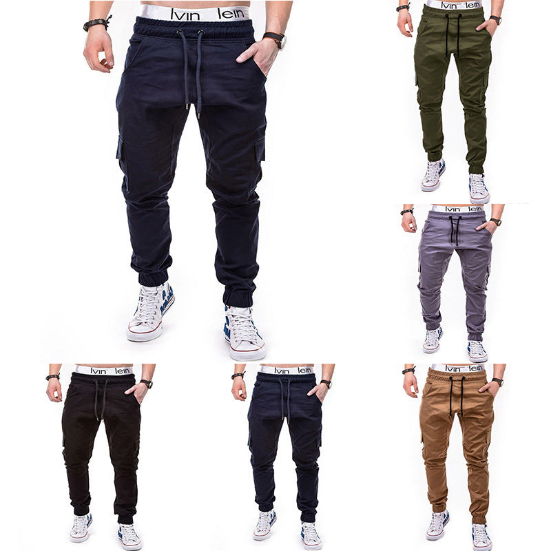 Herren cargo Jogginghose mit elastischem Bund und praktischen Seitentaschen Drune