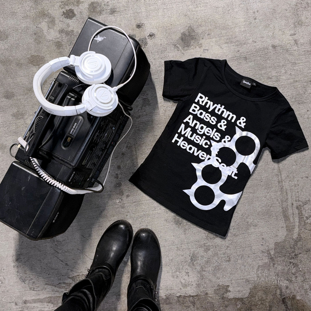 Damen T-Shirt mit kreativem Druckdesign und figurbetontem Schnitt Drune