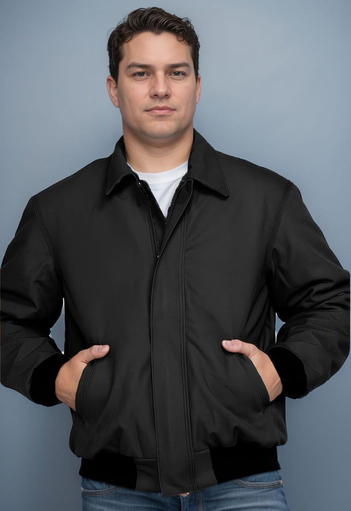 Herren stilvolle Bomberjacke mit praktischen Taschen und elastischem Bund Drune