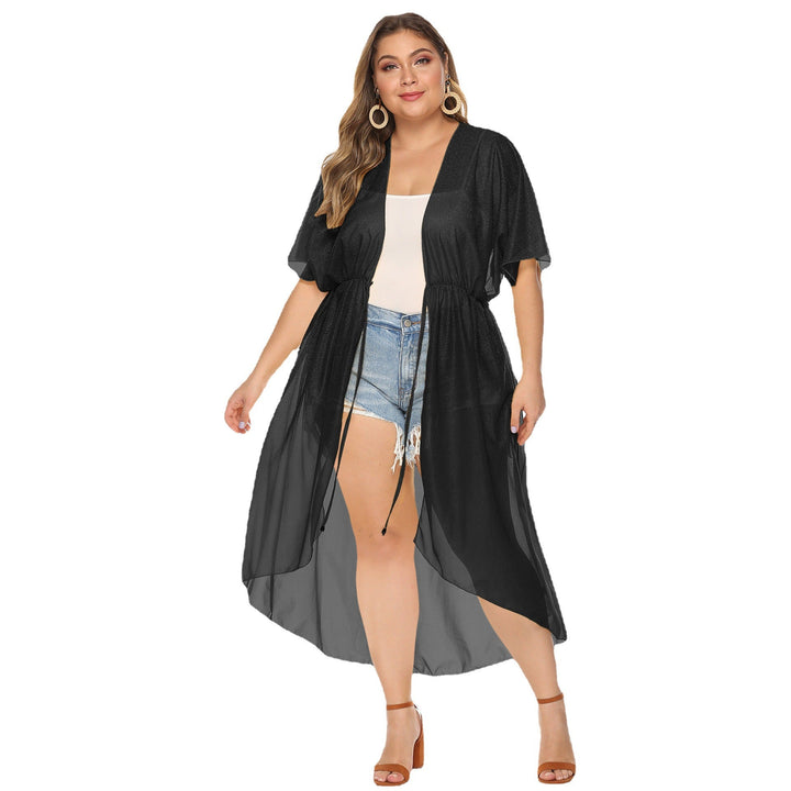 Damen eleganter transparenter Strandkimono Drune