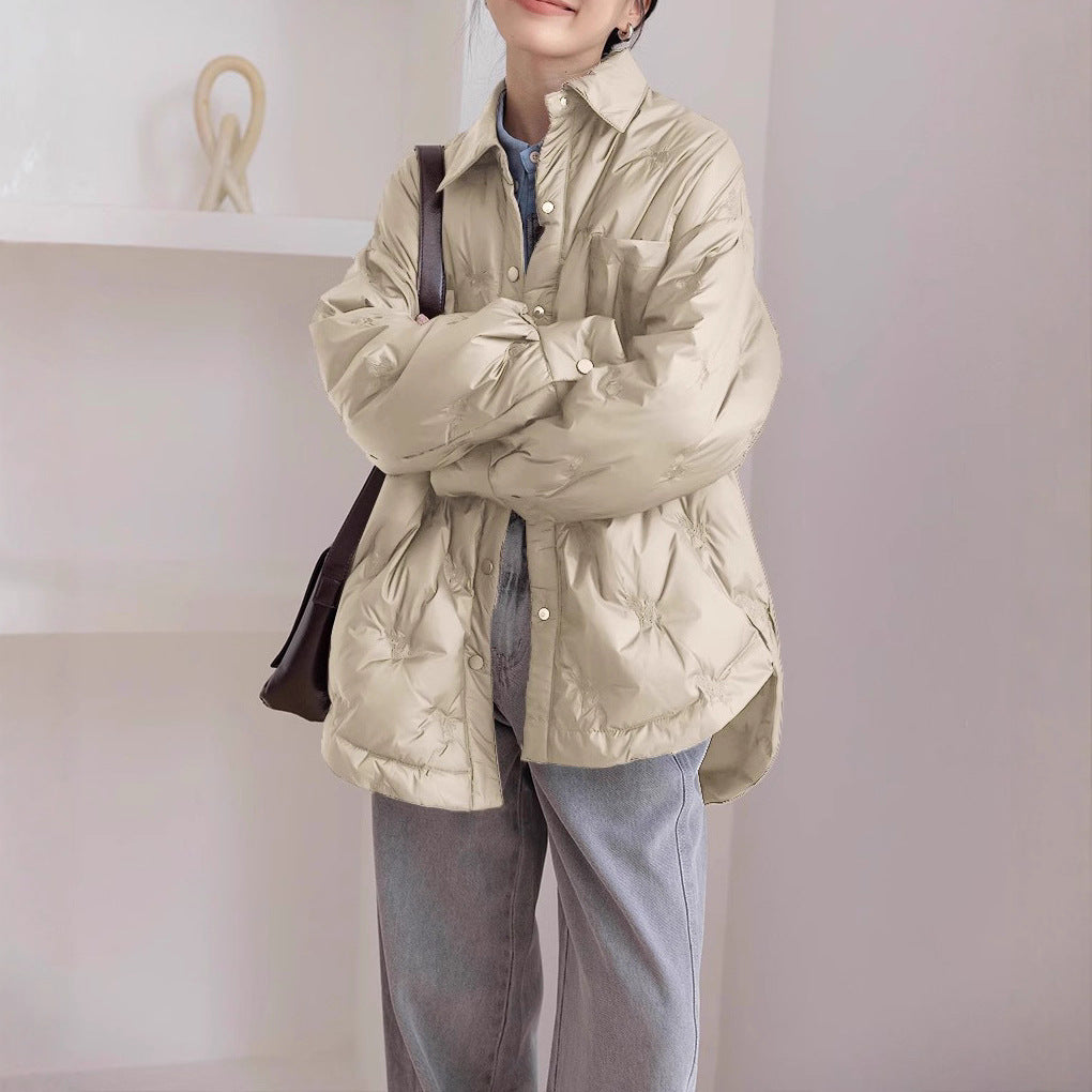 Damen elegante und gefütterte Übergangsjacke Drune