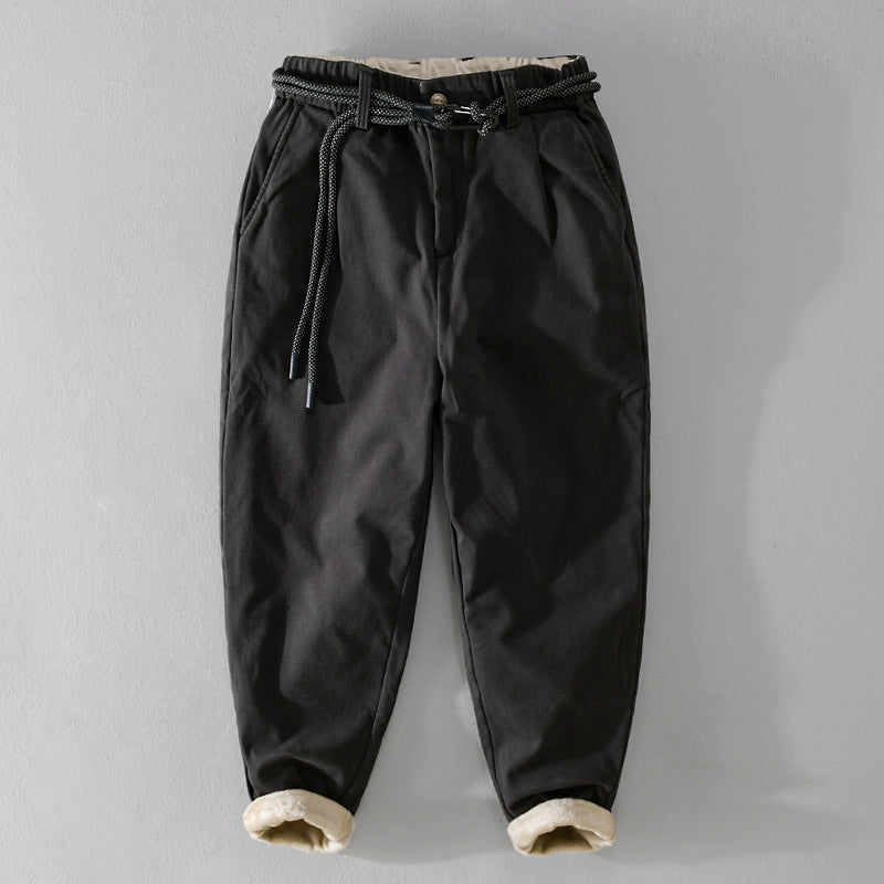 Damen Gefütterte Chinohose mit elastischem Bund und schmal zulaufenden Beinen Drune