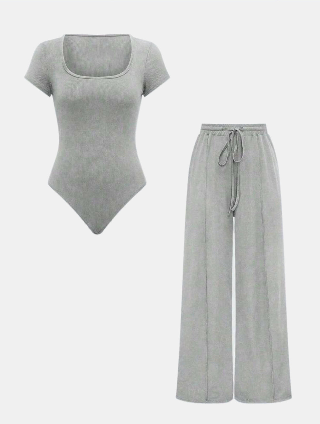 Damen Lässiges Strick-Zweiteiler-Set mit weitem Schnitt und hochwertigem Material Drune