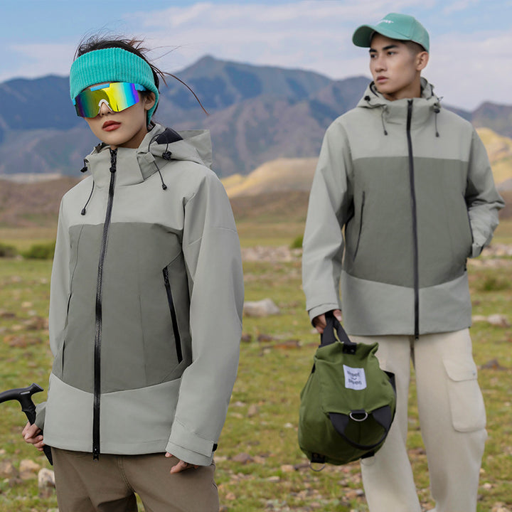 Herren zweilagige Softshell‑Outdoorjacke mit herausnehmbarem Fleece‑Innenlayer, wind‑ und wasserabweisend Drune