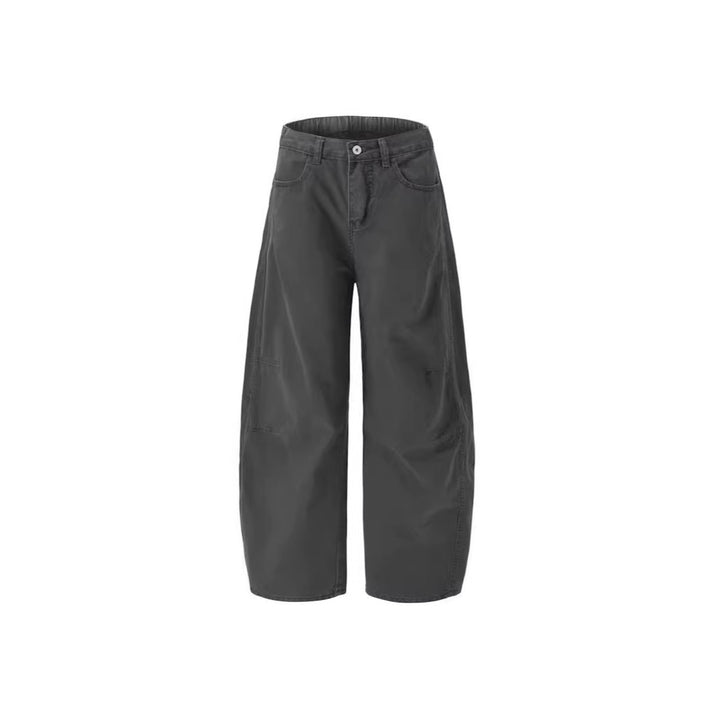 Damen Weitgeschnittene Utility-Cargo-Hose Drune