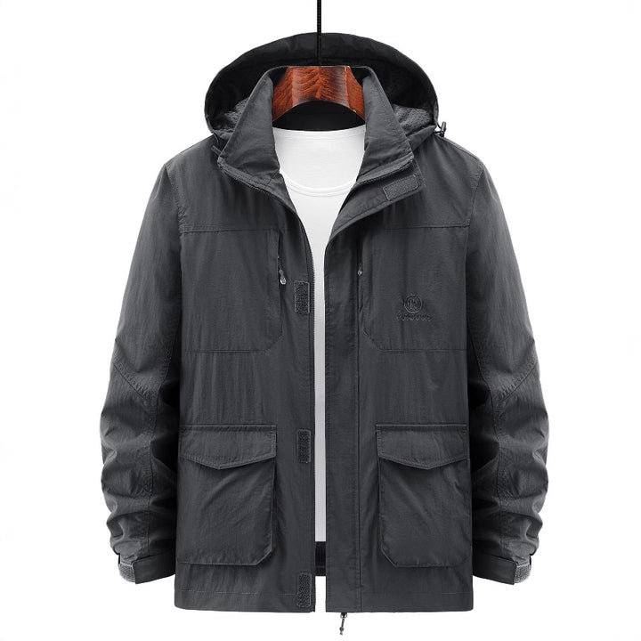 Herren Robuste Wetterjacke mit praktischen Taschen Drune