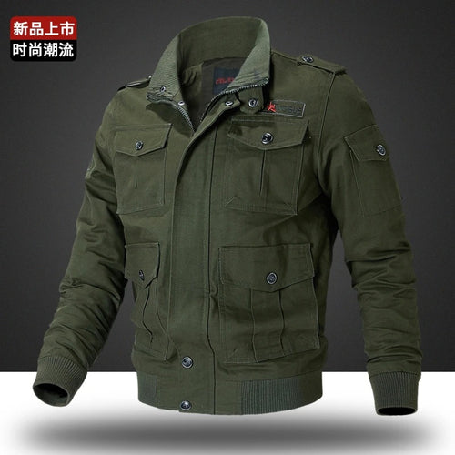 Herren Militärjacke mit zahlreichen Taschen Drune