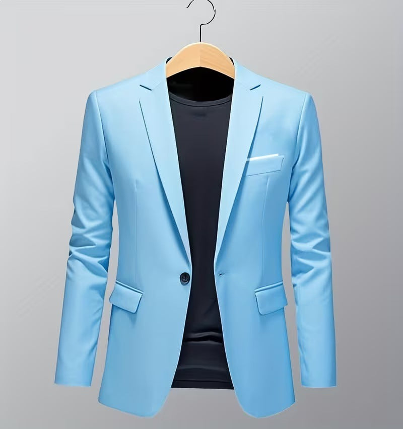 Herren nan taillierter Business-Sakko mit Stretchkomfort und modernem Revers Drune