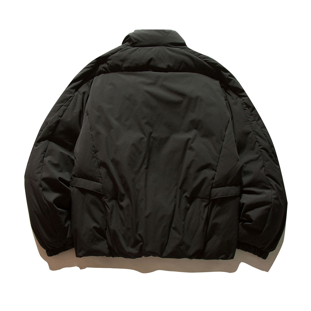 Herren Boxy Thermo-Pufferjacke mit überlappendem Stehkragen und aufgesetzten Klappentaschen Drune