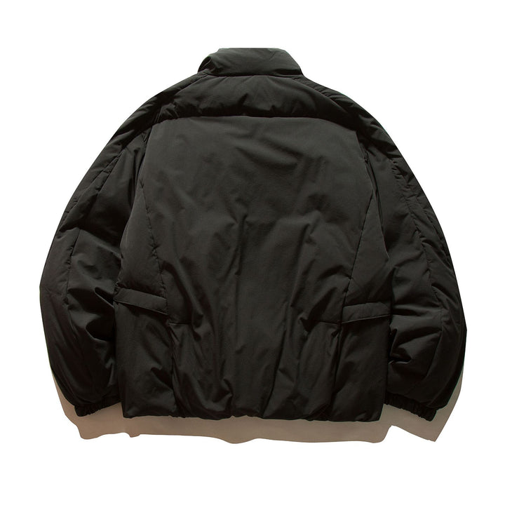 Herren Boxy Thermo-Pufferjacke mit überlappendem Stehkragen und aufgesetzten Klappentaschen Drune