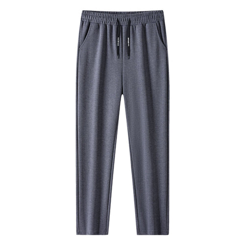 Herren Jogginghose mit Fischgrätmuster, elastischem Bund und Kordelzug Drune
