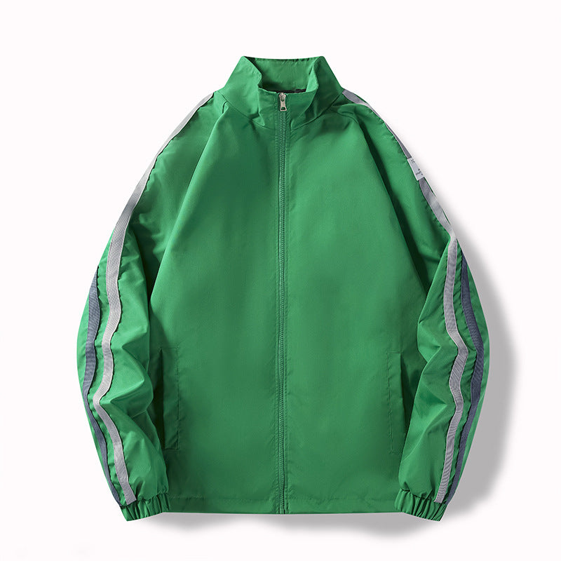 Herren Funktionsjacke mit hohem Kragen und seitlichen Reißverschlusstaschen Drune
