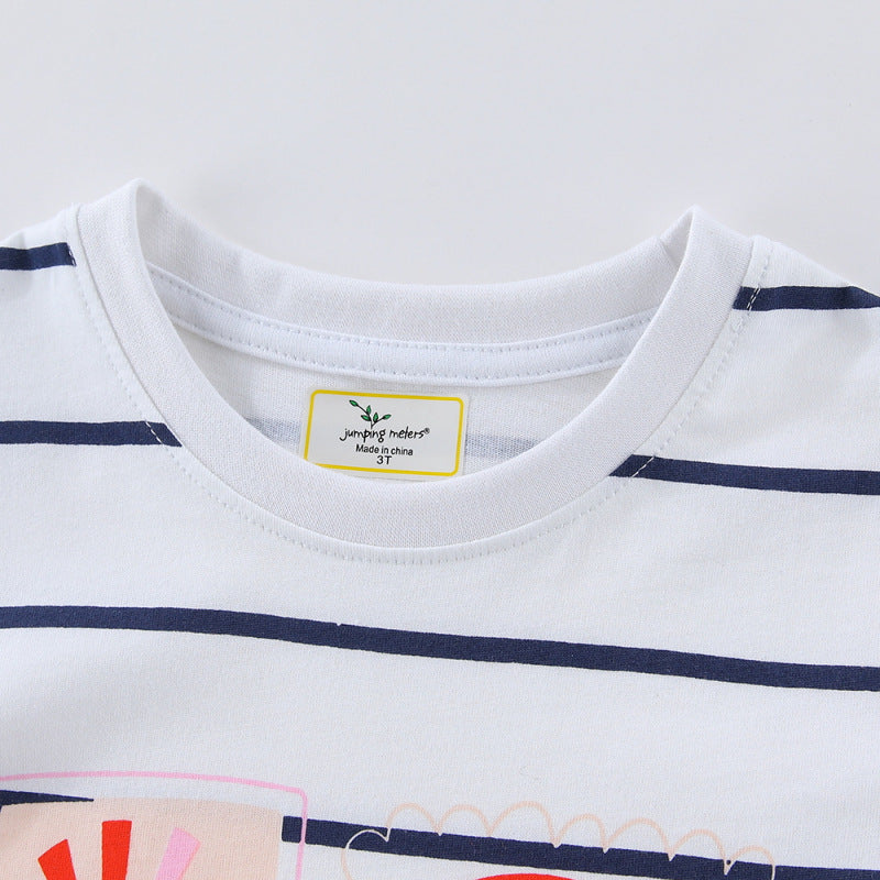 Kinder T-Shirt mit buntem Regenbogen und fröhlichem Sonnendesign Drune