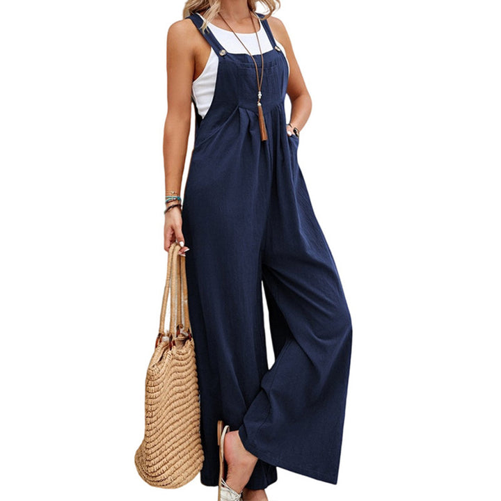 Damen weite Latzhose mit lässigem Schnitt und raffinierten Details Drune