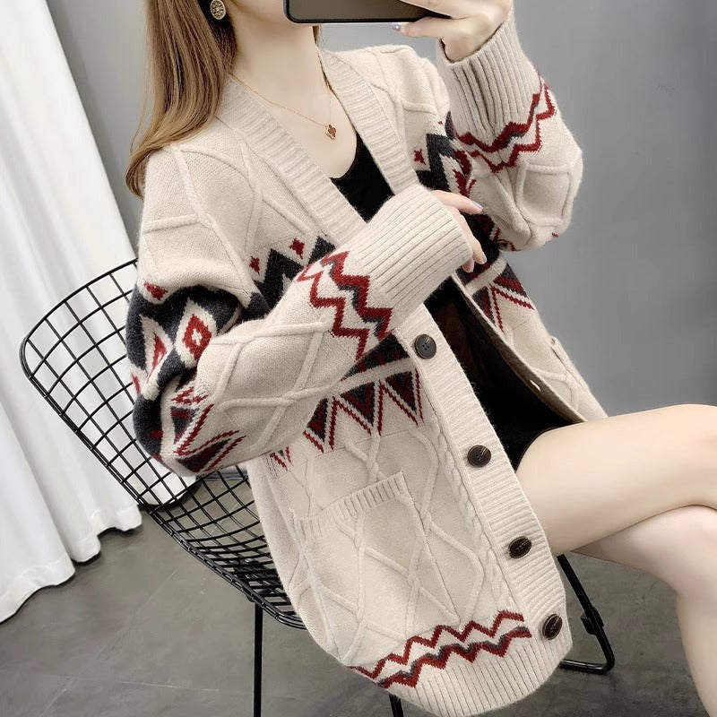 Damen Strickjacke Drune