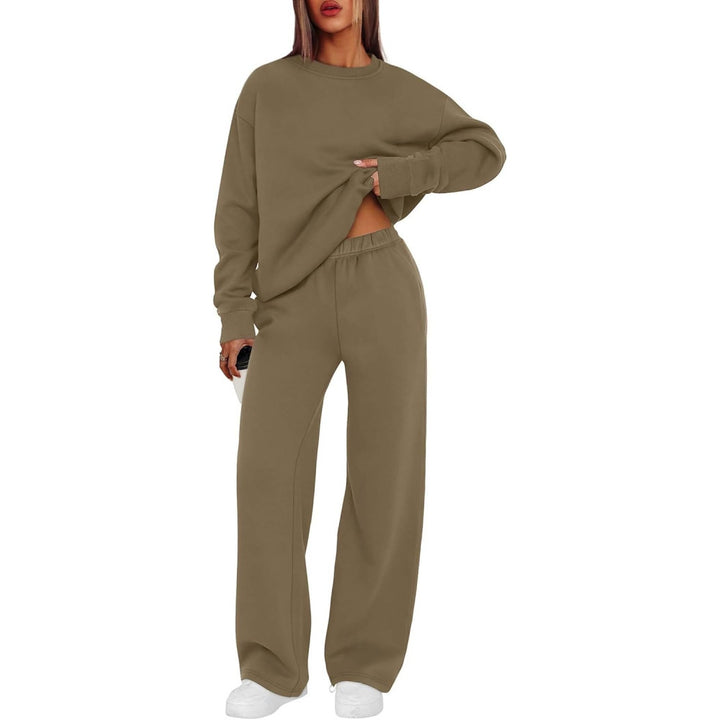 Damen nan lässiges Sweatshirt und weite Jogginghose Set Drune