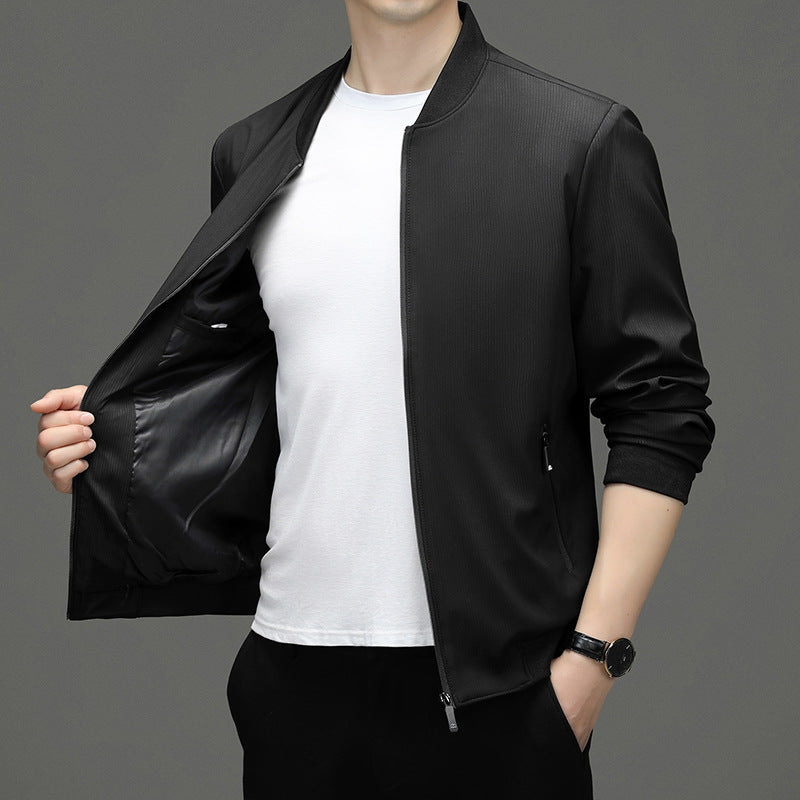 Herren sportliche Blousonjacke mit modernem Schnitt und funktionalen Details Drune