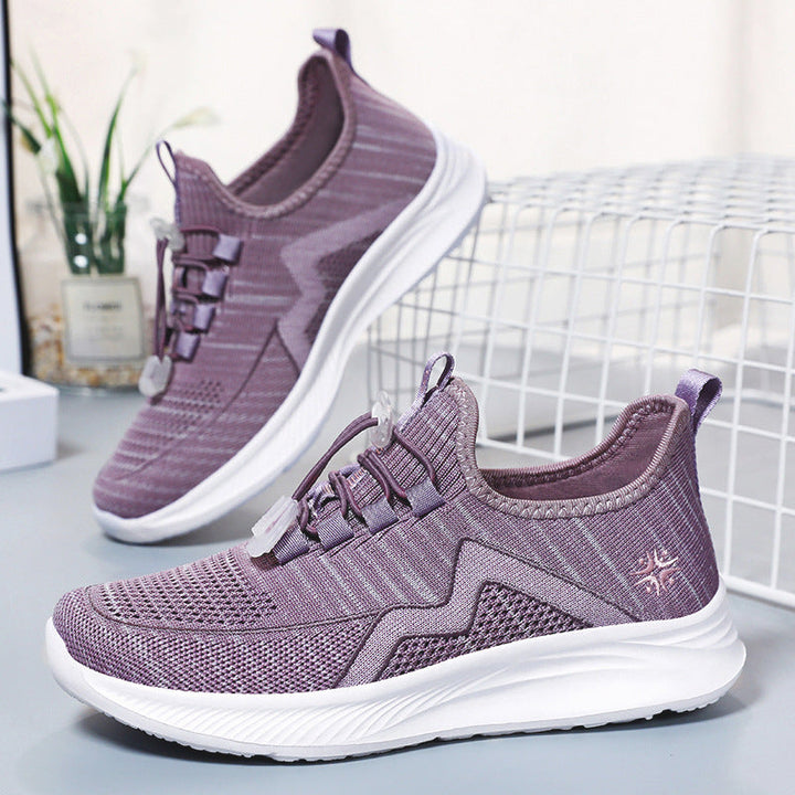 Damen Sportliche Leichtgewicht Sneakers mit elastischem Schnürsystem Drune