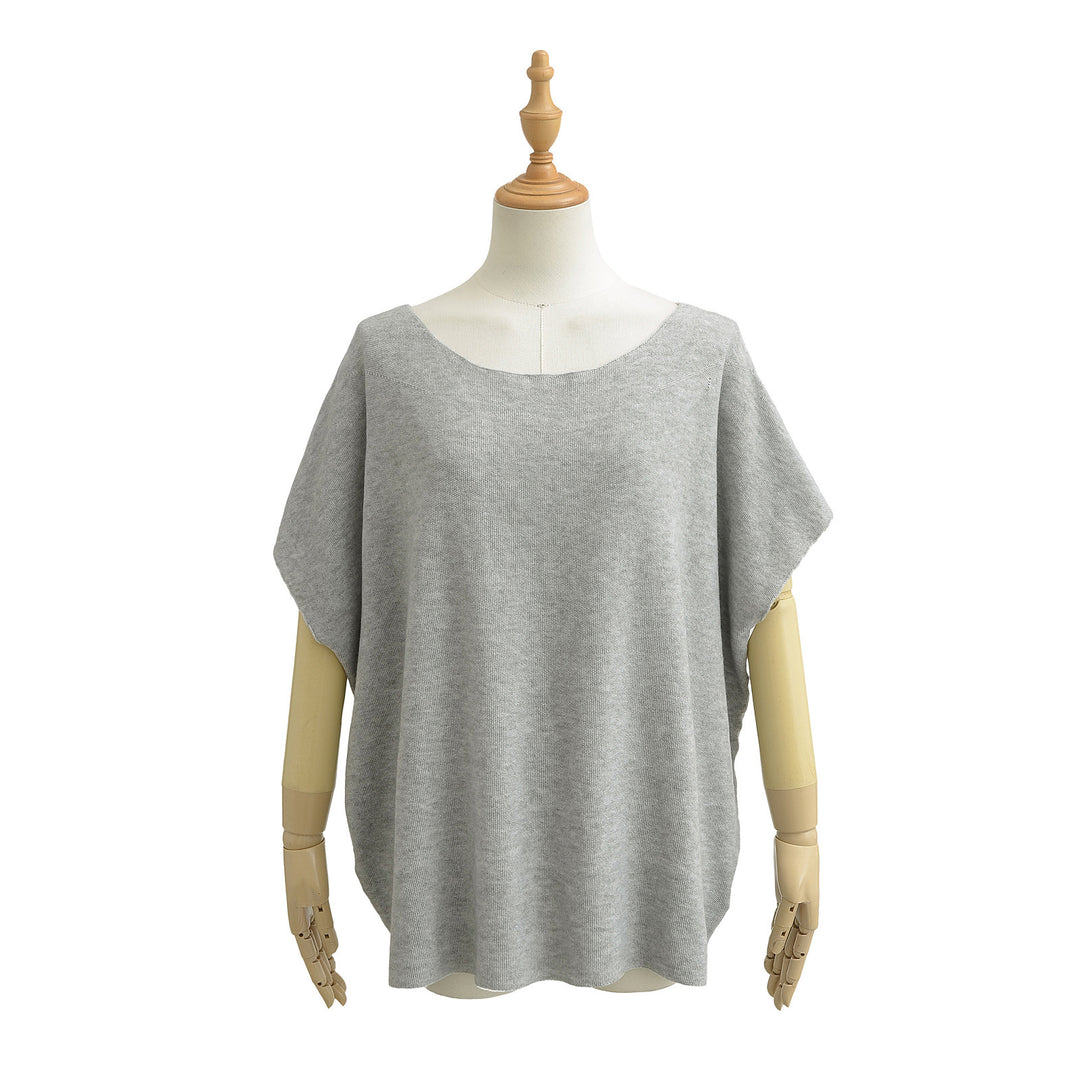 Damen lässiges Oversized T-Shirt aus hochwertiger Baumwollmischung mit modernem Schnitt und Rundhalsausschnitt Drune